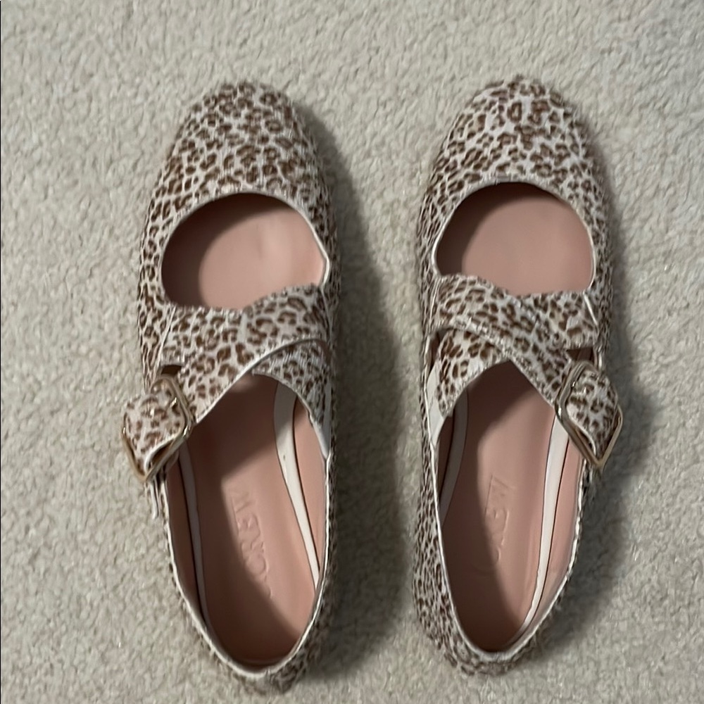 J.Crew Leopard Print Mary Jane Shoes